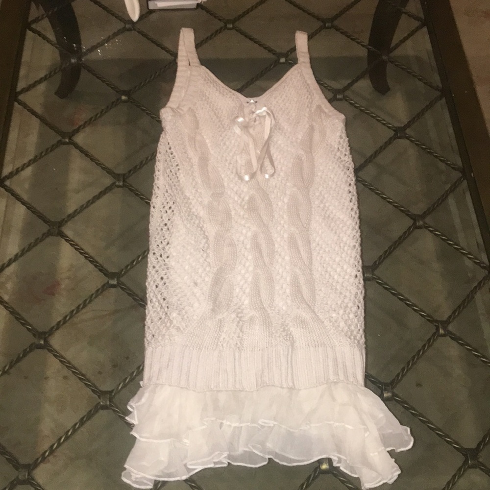 Crochet knit dress (fully lined)